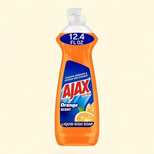 Ajax Ultra Triple Action Dishwashing Liquid, Orange Scent, 12.4 Fluid Ounce