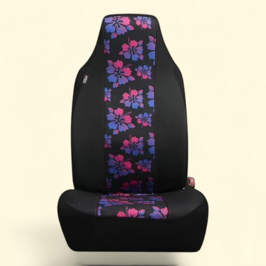 Auto Drive Car Kit, 5-Piece, Black-Purple Hawaiian Hibiscus, 43671WDI