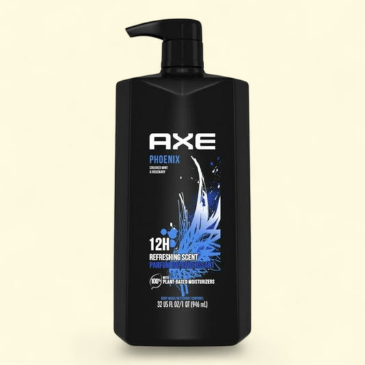 AXE Liquid Body Wash & Shower Gel Phoenix Crushed Mint & Rosemary, 32 oz