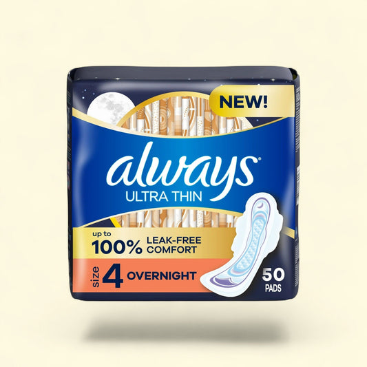 Always Ultra Thin Pads Size 4, 50 Ct