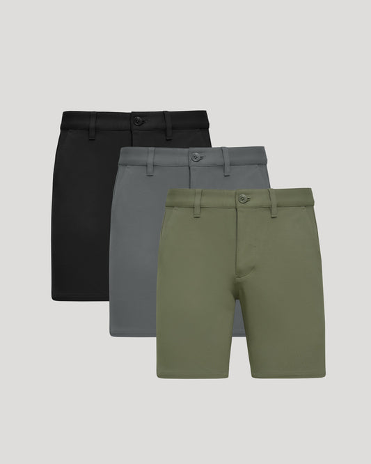 The Timeless 9" Chino Shorts 3-Pack
