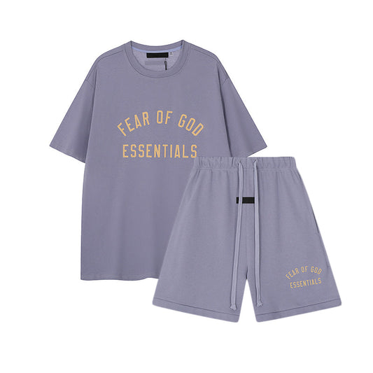 FW24 Half Arc T-Shirt / Shorts / Set - Purple