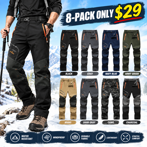 ❄️ Men’s Fleece-Lined Thermal Pants – Waterproof, Warm & Built for Outdoor Comfort