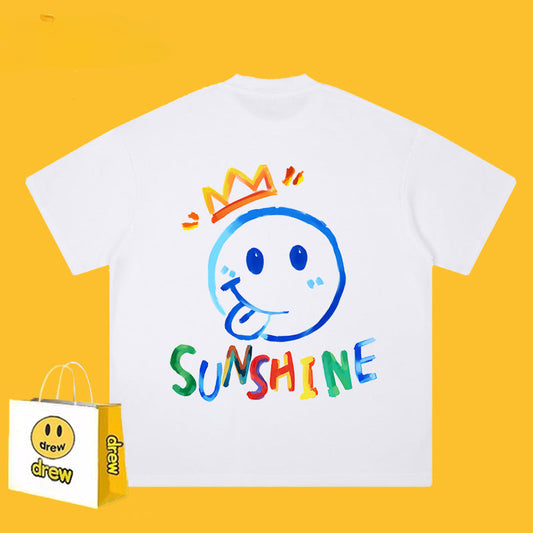 Drew T-shirts Printed Short Sleeve Loose Men