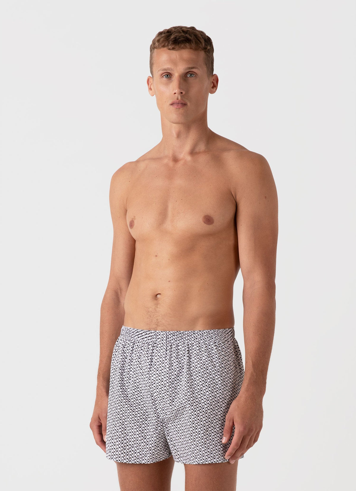 Mens Printed Boxer Shorts In Penguin Colony