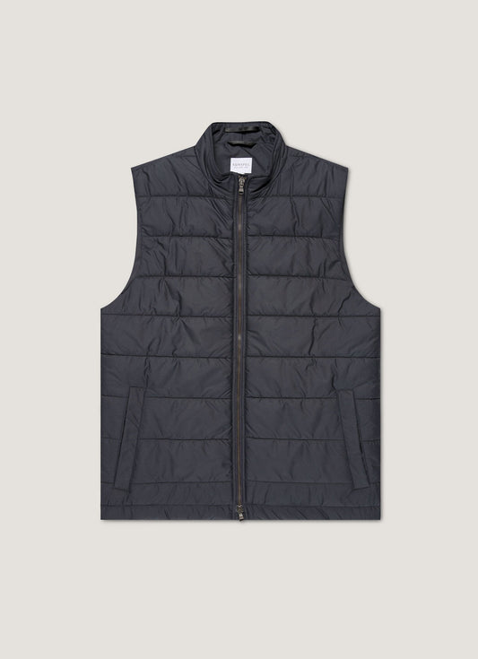 Mens Insulated Gilet In Navy Mjac7193 Buaa