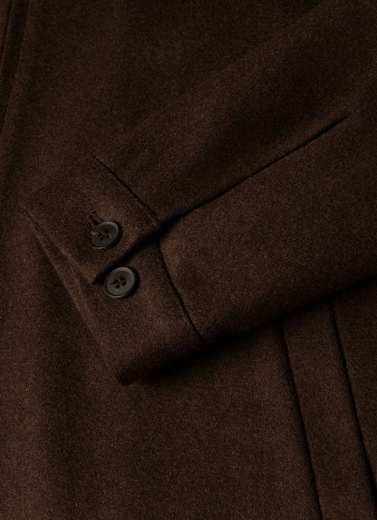 Mens Boiled Wool Harrington Jacket In Truffle Mjac7200 Brgd