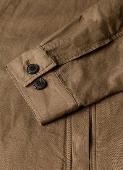 Mens Cotton Linen Jacket In Dark Cedar Mjac7207 Brgr