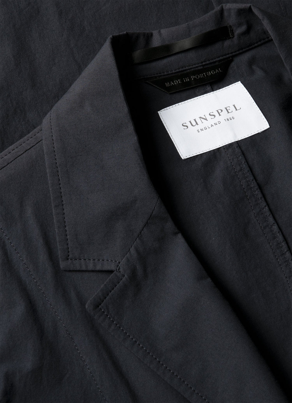 Mens Lightweight Cotton Poplin Jacket In Navy Mjac7209 Buaa