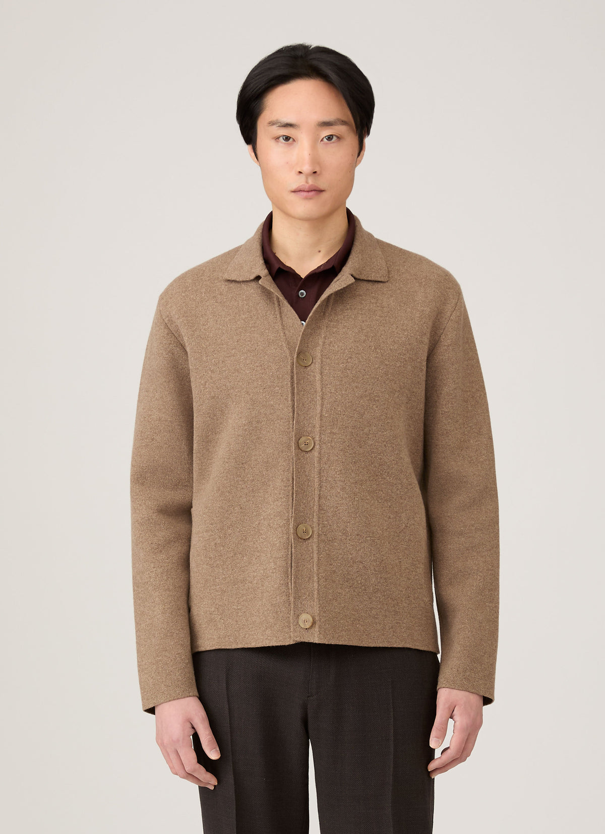 Mens Double Faced Jacket In Mink Mjac8289 Brgb