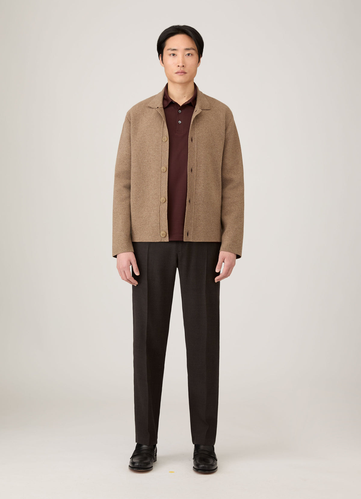 Mens Double Faced Jacket In Mink Mjac8289 Brgb