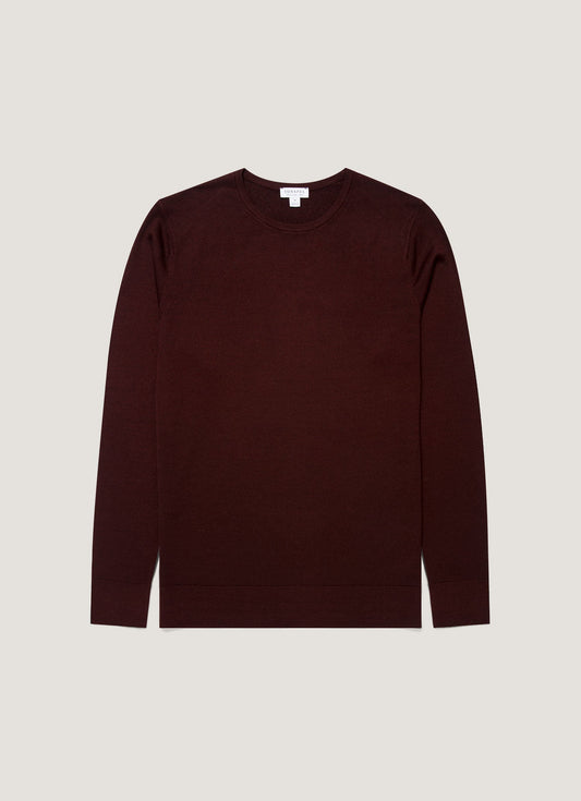 Men's Extra-Fine Merino Crew Neck in Bakelite