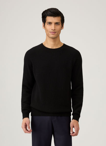 Men S Crew Neck Sweater In Black