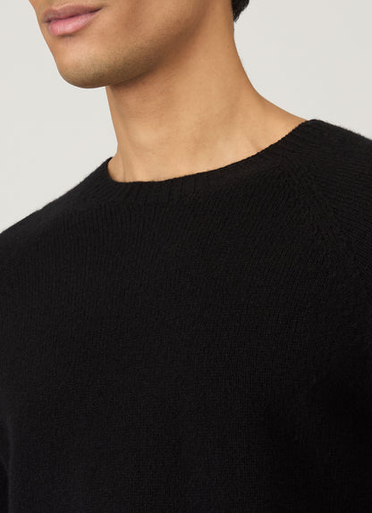 Men S Crew Neck Sweater In Black