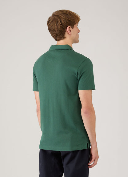 Mens Riviera Polo Shirt In Forest Mpol1026 Gnjd