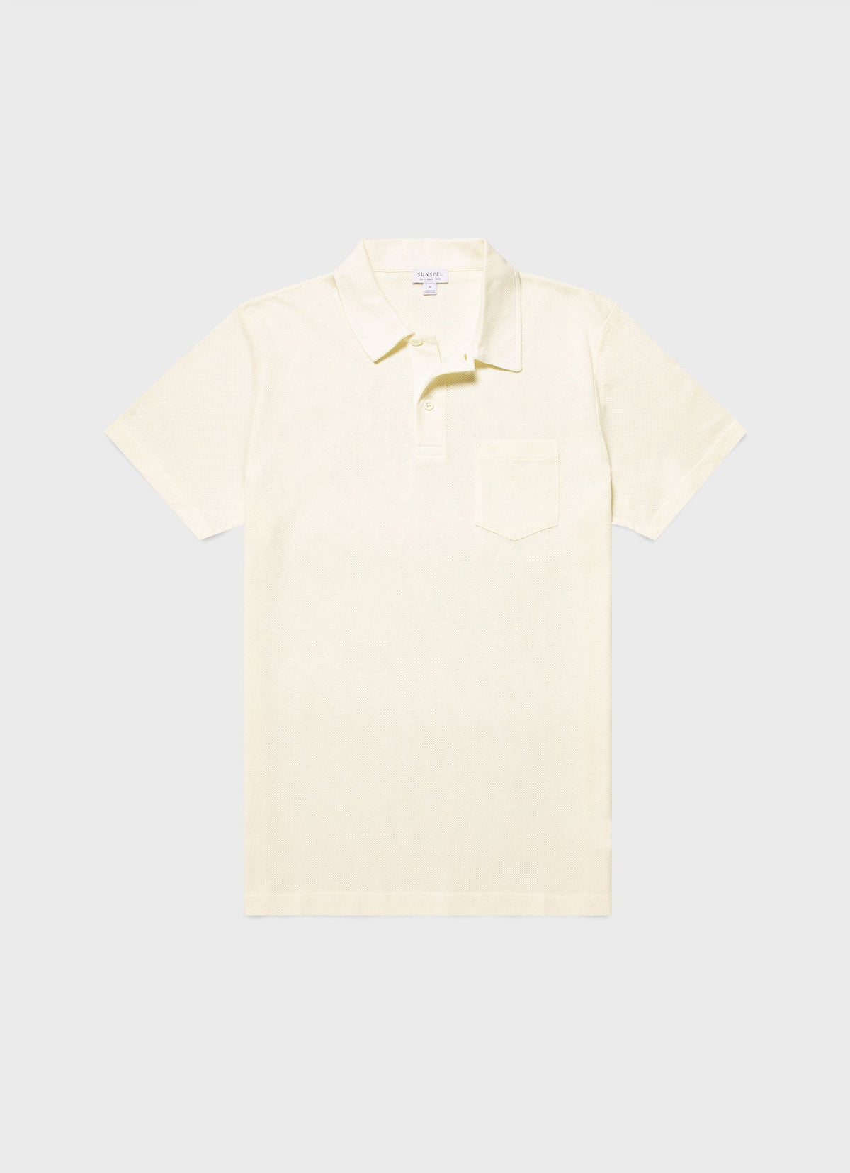 Mens Cotton Riviera Polo Shirt Archive White Mpol1026