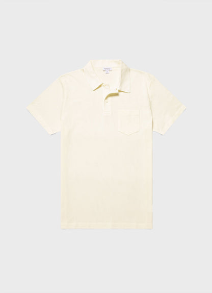 Mens Cotton Riviera Polo Shirt Archive White Mpol1026
