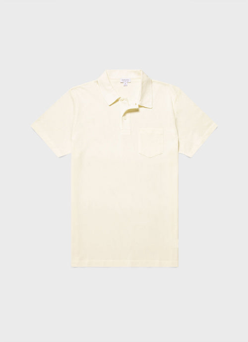 Mens Cotton Riviera Polo Shirt Archive White Mpol1026