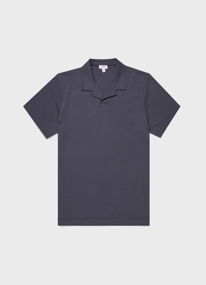 Mens Heavyweight Polo Shirt In Slate Blue Mpol1071 Buua
