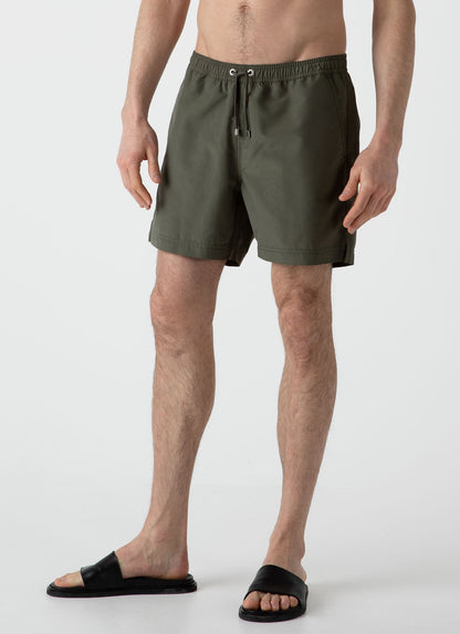 Mens Drawstring Swim Shorts In Hunter Green Mshr3705 Gngc
