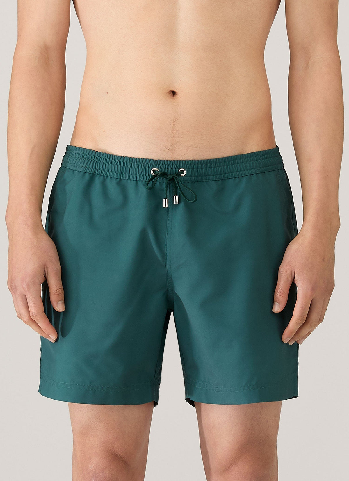 Mens Drawstring Swim Shorts In Forest Mshr3705 Gnjd