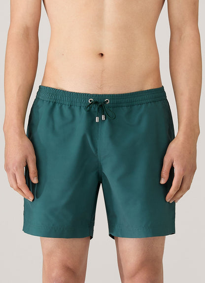 Mens Drawstring Swim Shorts In Forest Mshr3705 Gnjd