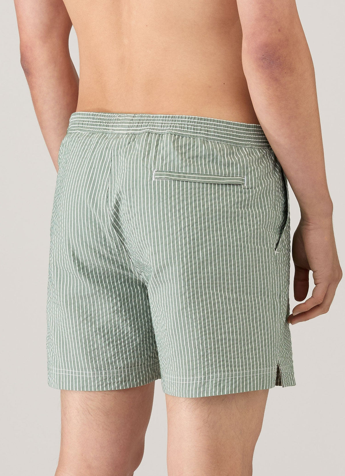 Mens Drawstring Swim Shorts In Bright Green White Mshr3705Txs Stor