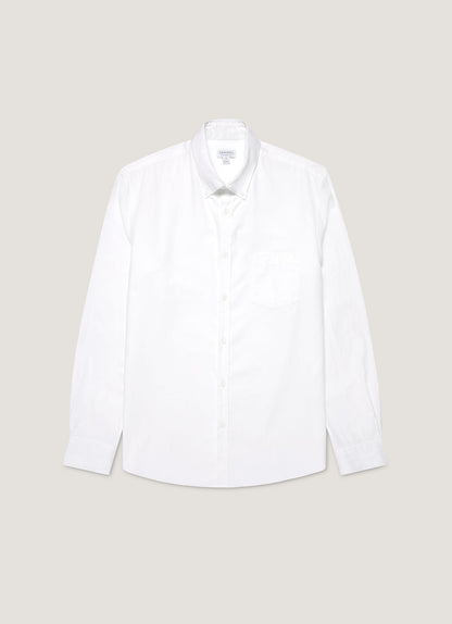 Mens Button Down Oxford Shirt In White Msht2107 Whaa
