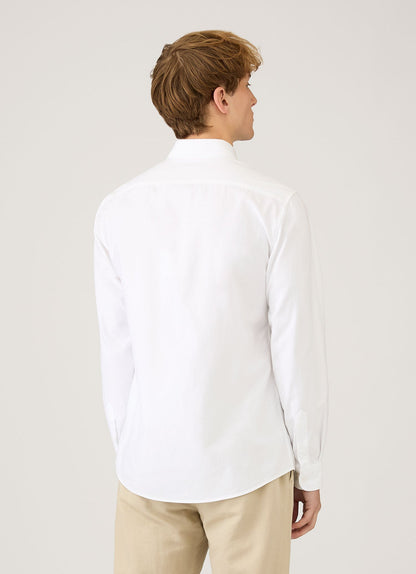 Mens Button Down Oxford Shirt In White Msht2107 Whaa