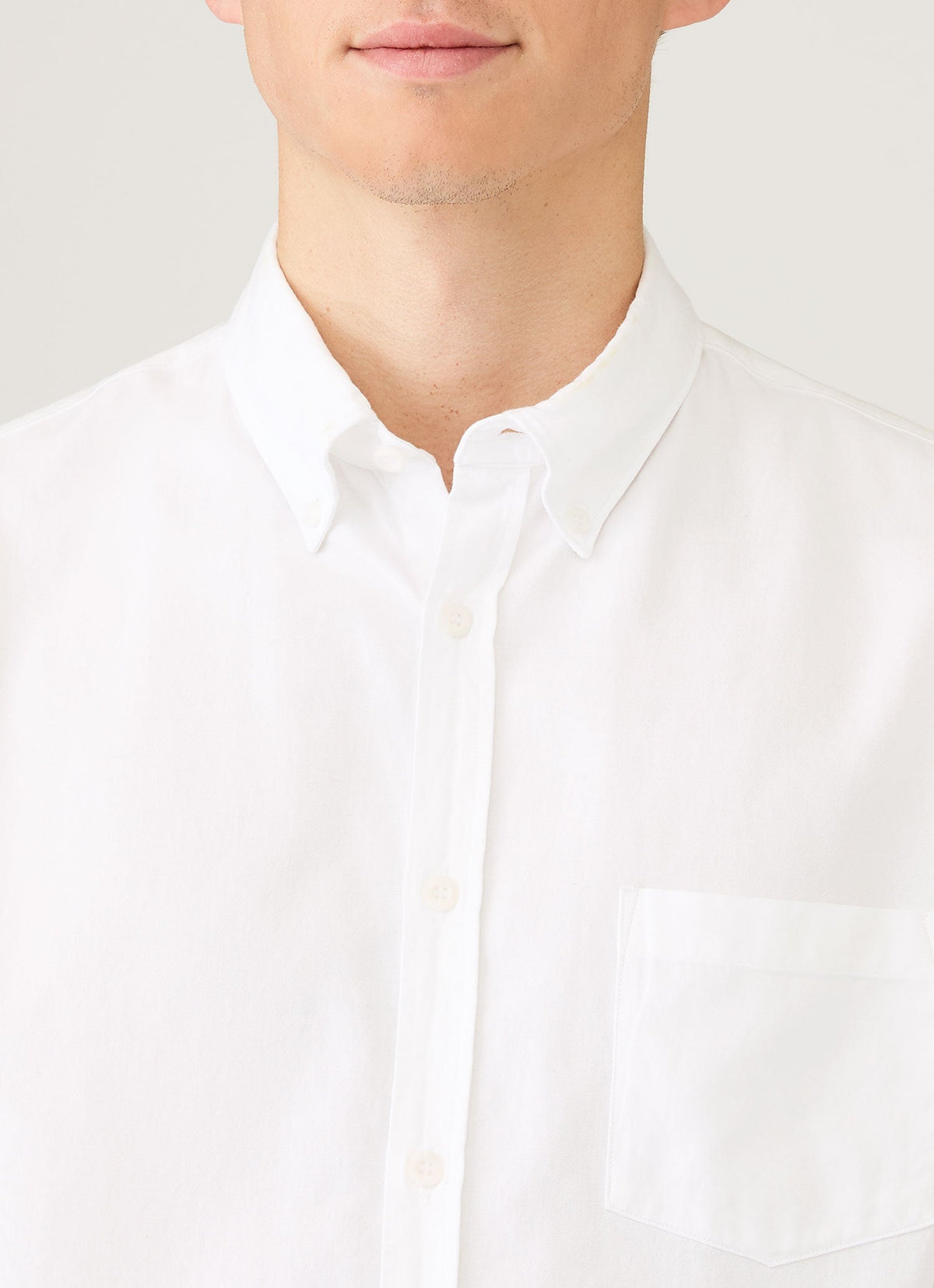 Mens Button Down Oxford Shirt In White Msht2107 Whaa