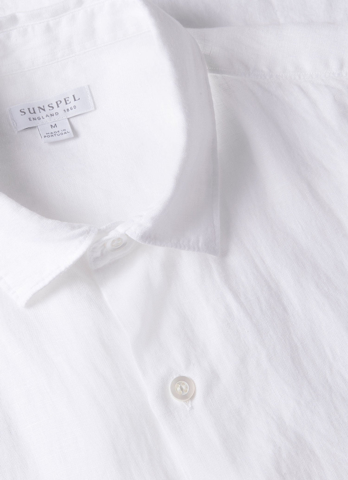 Mens Short Sleeve Linen Shirt In White Msht2039 Whaa