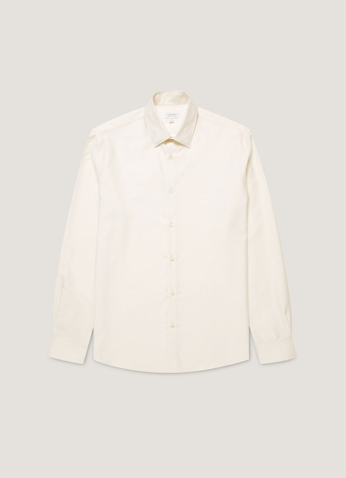Mens Cotton Cashmere Shirt In Warm White Msht2120 Whig