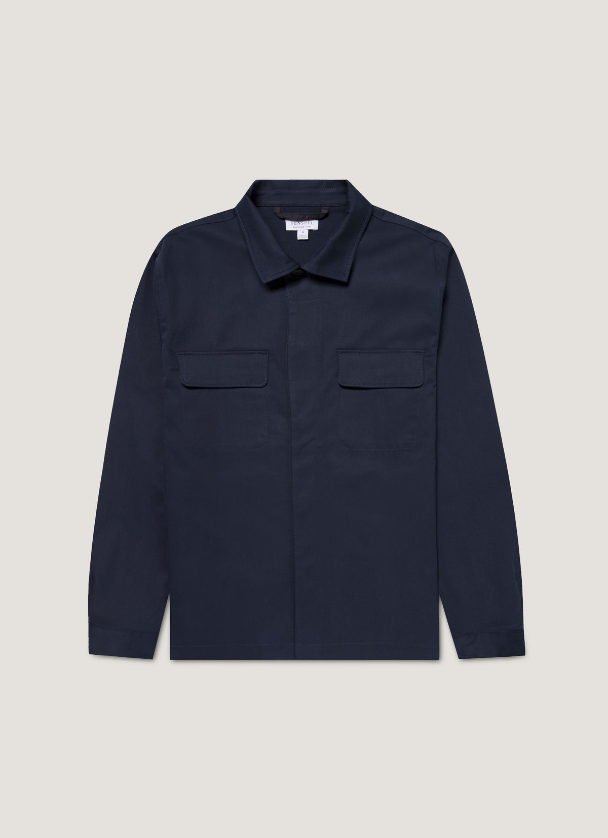 Mens Cotton Cashmere Overshirt In Navy Msht2129 Buaa
