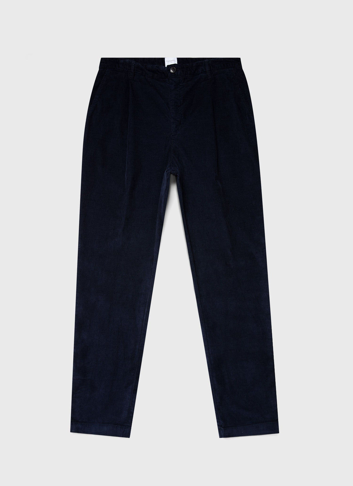 Mens Pleated Corduroy Trouser In Navy Mtrs3041 Buaa