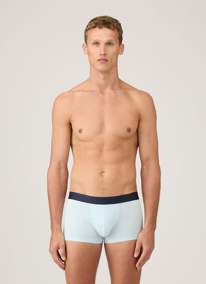 Mens Cotton Stretch Trunks In Light Blue Mtru4615 Bugz