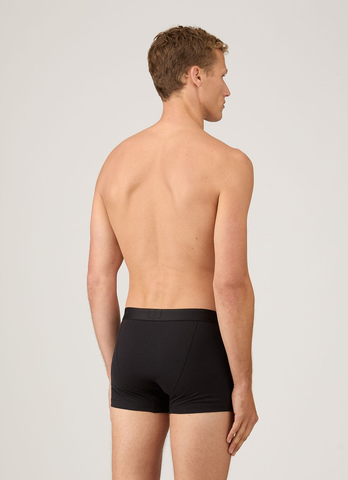 Mens Superfine Cotton Trunks In Black
