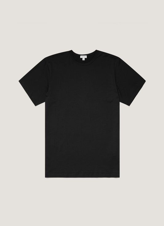Mens Short Sleeve Crew Neck T Shirt Black