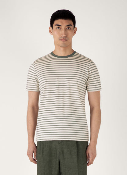 Mens Classic Tshirt In Dusk Green Undyed Mtsh0001Vs Stne