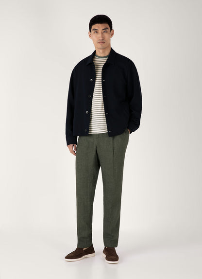 Mens Classic Tshirt In Dusk Green Undyed Mtsh0001Vs Stne