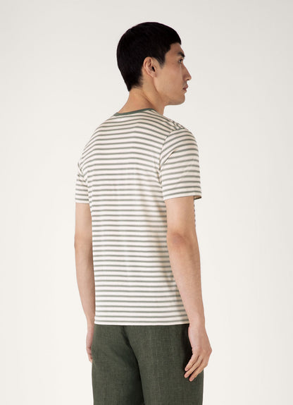 Mens Classic Tshirt In Dusk Green Undyed Mtsh0001Vs Stne