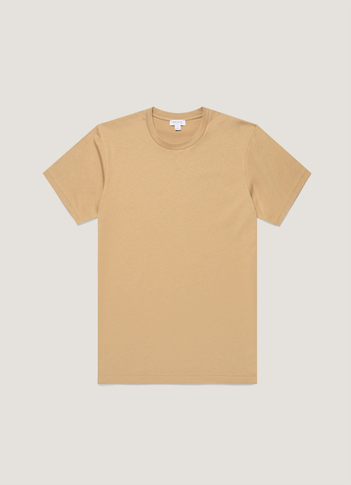 Mens Riviera Midweight Tshirt In Tan Mtsh0007S Brgm