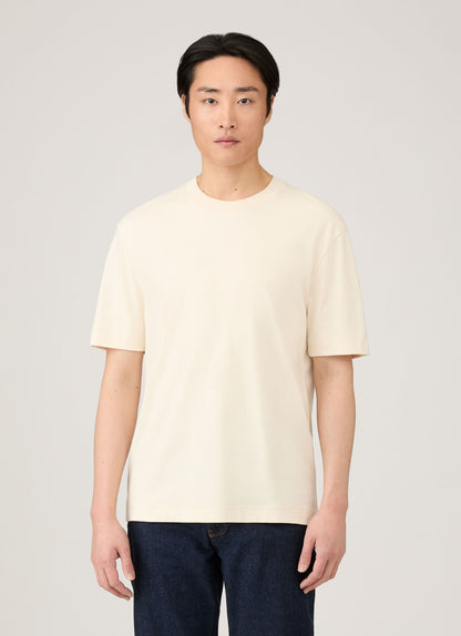Mens Relaxed Fit Heavyweight Tshirt In Undyed Mtsh0181 Nuab
