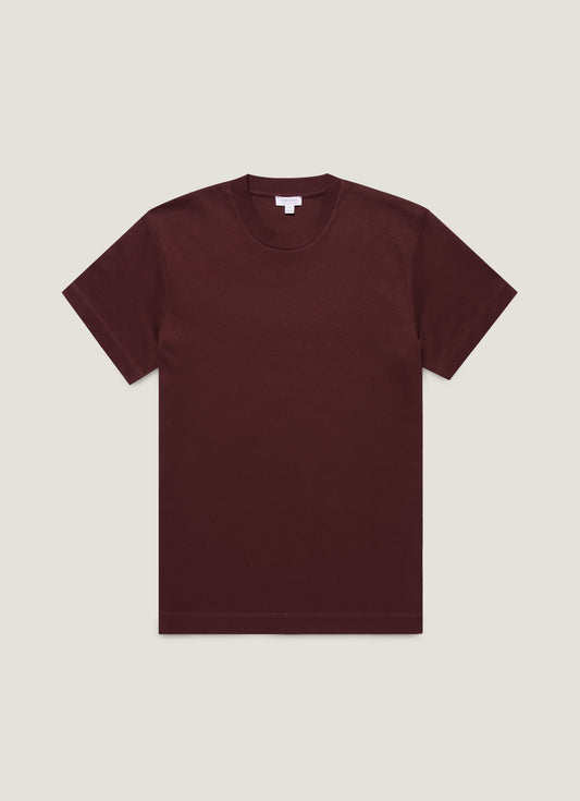 Mens Relaxed Fit Heavyweight Tshirt In Bakelite Mtsh0181 Rdel