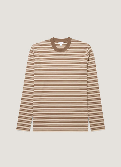Mens Long Sleeve Heavyweight Tshirt In Hazelwood Dark Cedar Mtsh0182Is Stog