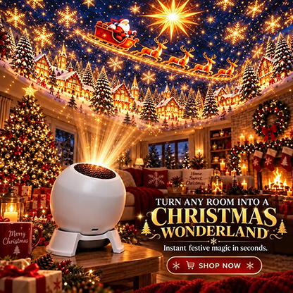 🎅 Christmas Projection Night Light – Create a Magical Holiday Wonderland